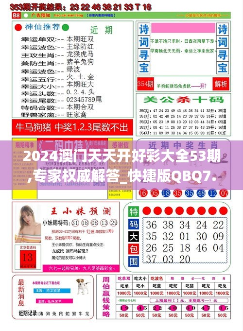 2024澳门天天开好彩大全53期,专家权威解答_快捷版QBQ7.86