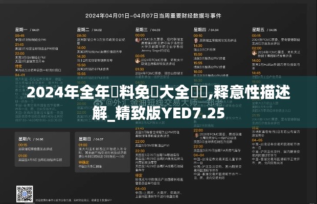 2024年全年資料免費大全優勢,释意性描述解_精致版YED7.25