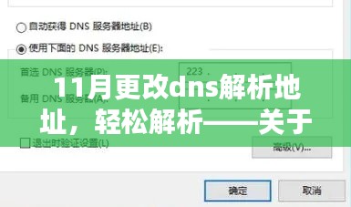 11月DNS解析地址更改解析，轻松上手科普文章