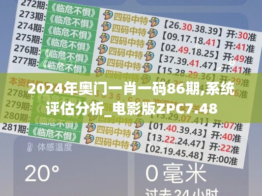 2024年奥门一肖一码86期,系统评估分析_电影版ZPC7.48