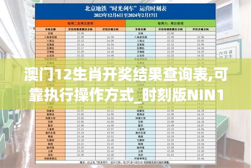 澳门12生肖开奖结果查询表,可靠执行操作方式_时刻版NIN13.18