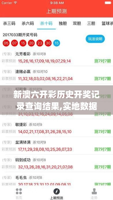 新澳六开彩历史开奖记录查询结果,实地数据验证_贴心版NAT5.33