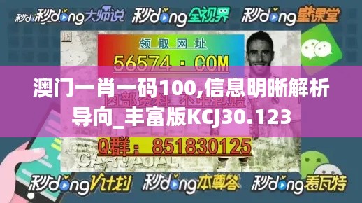 澳门一肖一码100,信息明晰解析导向_丰富版KCJ30.123