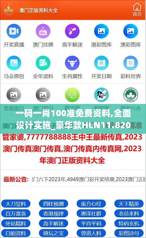 一码一肖100准免费资料,全面设计实施_豪华款HLN11.820