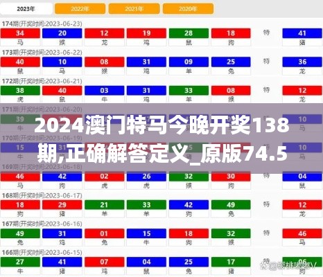 2024澳门特马今晚开奖138期,正确解答定义_原版74.58