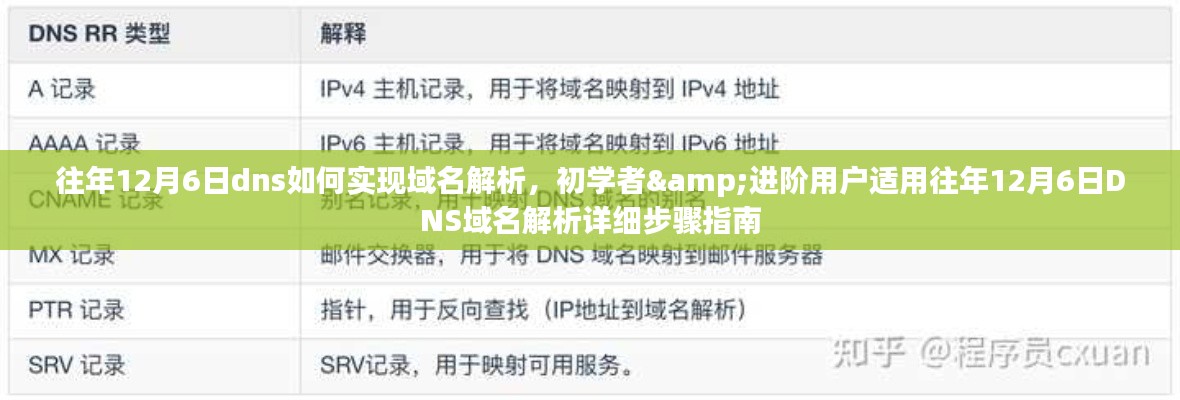 往年12月6日DNS域名解析详解，初学者与进阶用户的实用指南