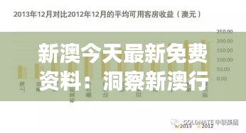 新澳今天最新免费资料：洞察新澳行业趋势的得力助手