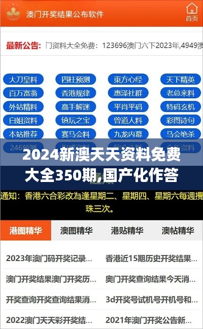 2024新澳天天资料免费大全350期,国产化作答解释落实_纪念版6.917