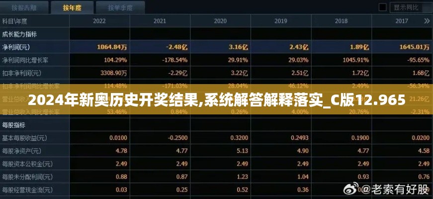 2024年新奥历史开奖结果,系统解答解释落实_C版12.965