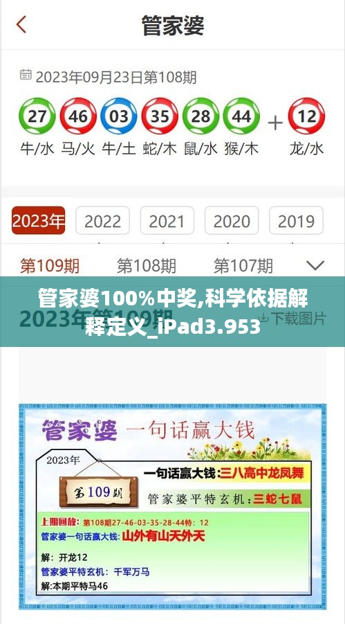 管家婆100%中奖,科学依据解释定义_iPad3.953