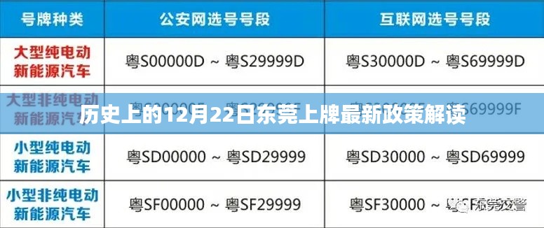 东莞上牌最新政策解读，历史视角的12月22日观察