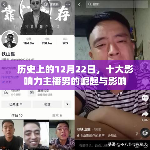 历史上的重要时刻，十大影响力男主播的崛起与深远影响