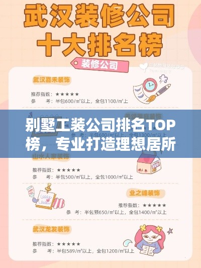 别墅工装公司排名TOP榜，专业打造理想居所的优选力量