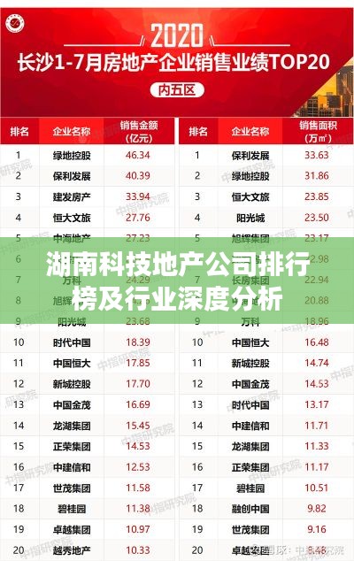 湖南科技地产公司排行榜及行业深度分析